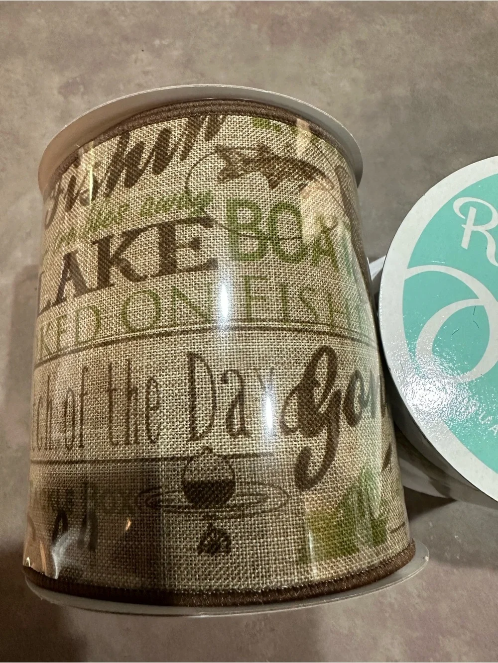 Deer and Fish  Ribbon Spools - 2.5